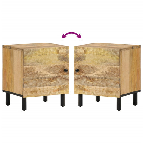 vidaXL Bedside Cabinet 40x33x46 cm Solid Wood Mango