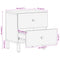vidaXL Bedside Cabinets 2 pcs 40x33x46 cm Solid Wood Mango
