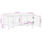 vidaXL Coffee Table 80x50x40 cm Solid Wood Mango