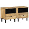 vidaXL Bedside Cabinets 2 pcs 40x33x46 cm Solid Wood Mango