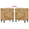 vidaXL Bedside Cabinet 50x33x60 cm Solid Wood Mango