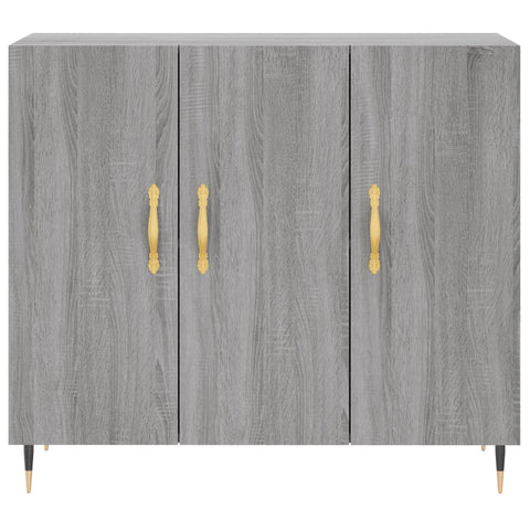 vidaXL Sideboard Grey Sonoma 90x34x80 cm Engineered Wood