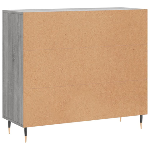vidaXL Sideboard Grey Sonoma 90x34x80 cm Engineered Wood