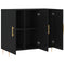 vidaXL Sideboard Black 90x34x80 cm Engineered Wood