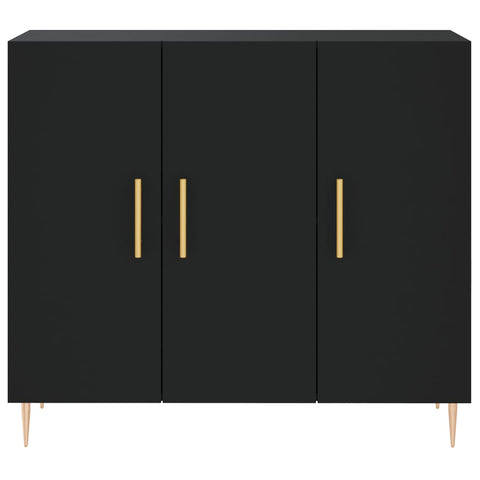 vidaXL Sideboard Black 90x34x80 cm Engineered Wood