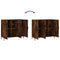 vidaXL Sideboard Smoked Oak 90x34x80 cm Engineered Wood
