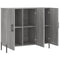 vidaXL Sideboard Grey Sonoma 90x34x80 cm Engineered Wood