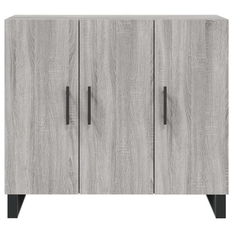 vidaXL Sideboard Grey Sonoma 90x34x80 cm Engineered Wood
