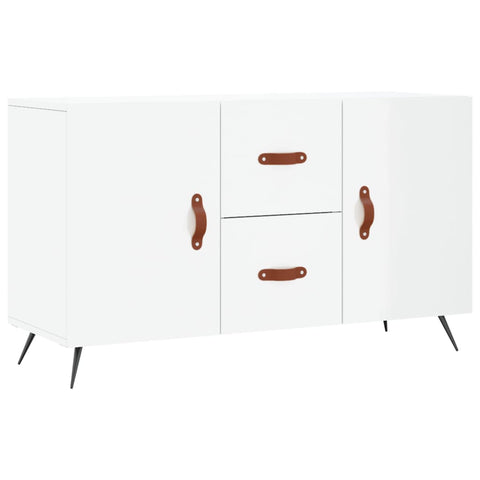 vidaXL Sideboard High Gloss White 100x36x60 cm Engineered Wood