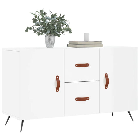 vidaXL Sideboard High Gloss White 100x36x60 cm Engineered Wood