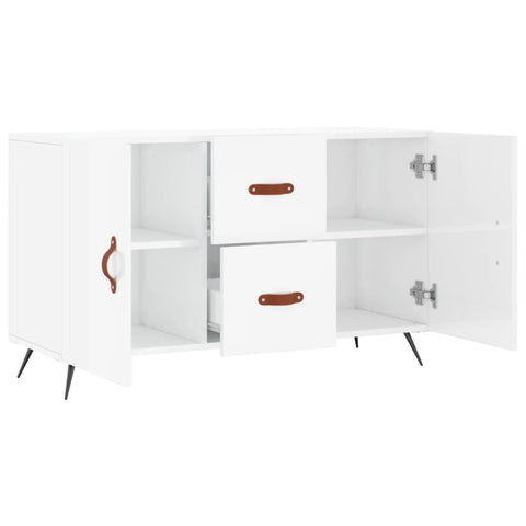 vidaXL Sideboard High Gloss White 100x36x60 cm Engineered Wood