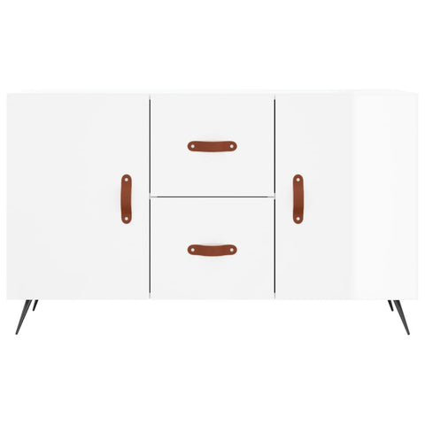vidaXL Sideboard High Gloss White 100x36x60 cm Engineered Wood