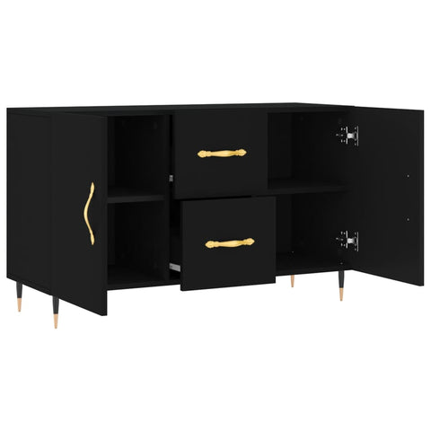 vidaXL Sideboard Black 100x36x60 cm Engineered Wood