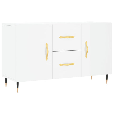vidaXL Sideboard High Gloss White 100x36x60 cm Engineered Wood
