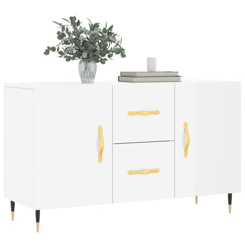 vidaXL Sideboard High Gloss White 100x36x60 cm Engineered Wood