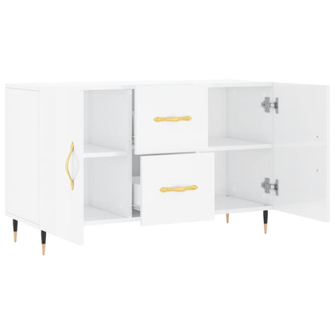 vidaXL Sideboard High Gloss White 100x36x60 cm Engineered Wood