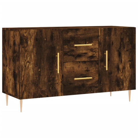 vidaXL Sideboard Smoked Oak 100x36x60 cm Engineered Wood