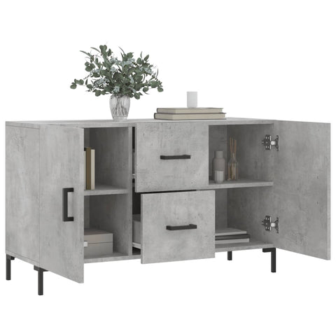 vidaXL Sideboard Concrete Grey 100x36x60 cm Engineered Wood