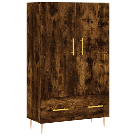 vidaXL Highboard Smoked Oak 69.5x31x115 cm Engineered Wood