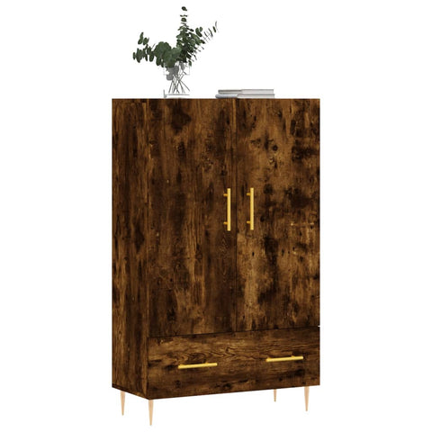 vidaXL Highboard Smoked Oak 69.5x31x115 cm Engineered Wood
