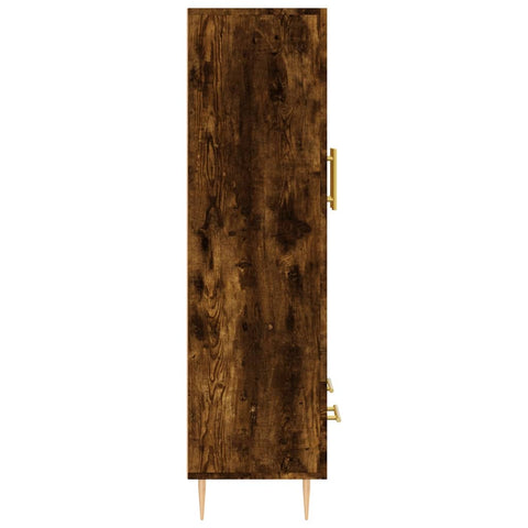 vidaXL Highboard Smoked Oak 69.5x31x115 cm Engineered Wood