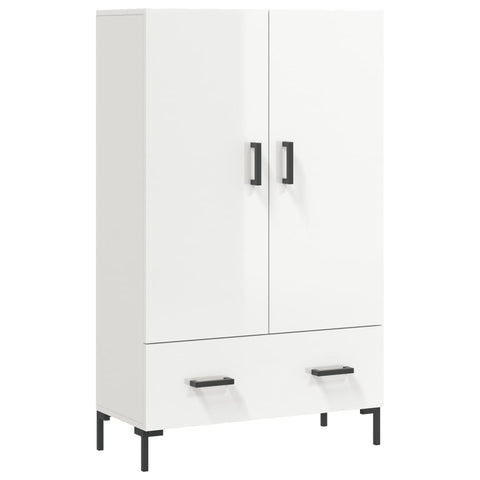 vidaXL Highboard High Gloss White 69.5x31x115 cm Engineered Wood