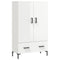 vidaXL Highboard High Gloss White 69.5x31x115 cm Engineered Wood