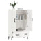 vidaXL Highboard High Gloss White 69.5x31x115 cm Engineered Wood