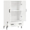 vidaXL Highboard High Gloss White 69.5x31x115 cm Engineered Wood