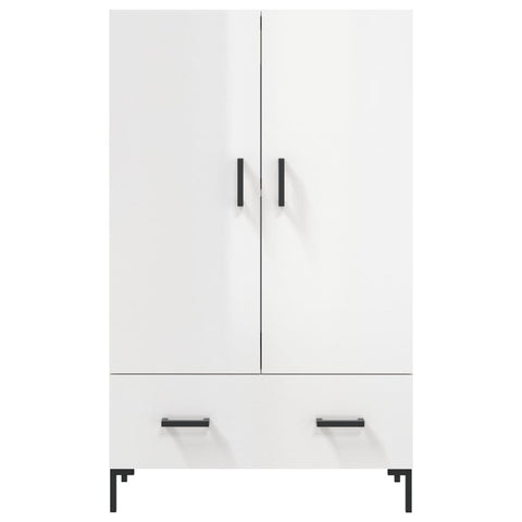 vidaXL Highboard High Gloss White 69.5x31x115 cm Engineered Wood