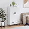 vidaXL Highboard High Gloss White 69.5x31x115 cm Engineered Wood