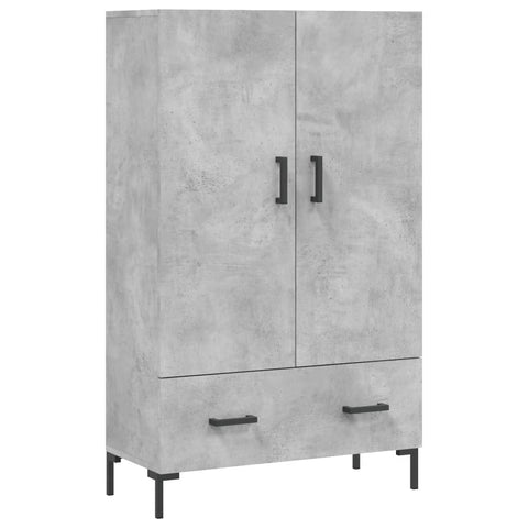 vidaXL Highboard Concrete Grey 69.5x31x115 cm Engineered Wood