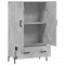 vidaXL Highboard Concrete Grey 69.5x31x115 cm Engineered Wood