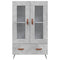 vidaXL Highboard Concrete Grey 69.5x31x115 cm Engineered Wood