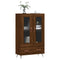 vidaXL Highboard Brown Oak 69.5x31x115 cm Engineered Wood
