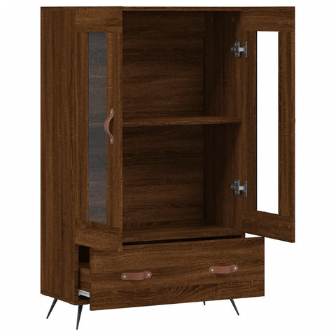 vidaXL Highboard Brown Oak 69.5x31x115 cm Engineered Wood