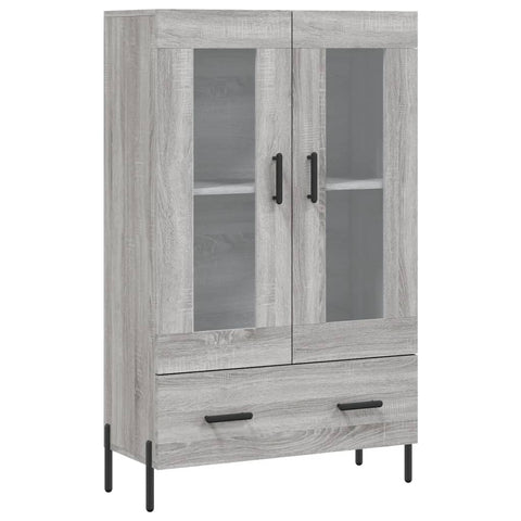 vidaXL Highboard Grey Sonoma 69.5x31x115 cm Engineered Wood