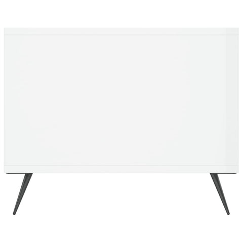 vidaXL Coffee Table High Gloss White 102x50x40 cm Engineered Wood
