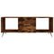 vidaXL Coffee Table Smoked Oak 102x50x40 cm Engineered Wood