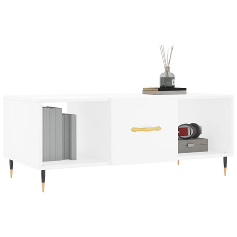vidaXL Coffee Table White 102x50x40 cm Engineered Wood