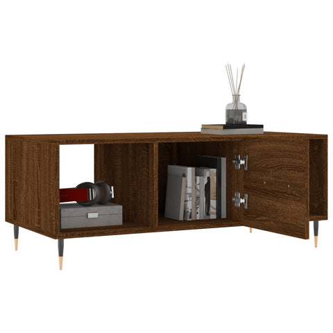 vidaXL Coffee Table Brown Oak 102x50x40 cm Engineered Wood
