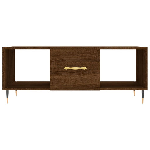 vidaXL Coffee Table Brown Oak 102x50x40 cm Engineered Wood