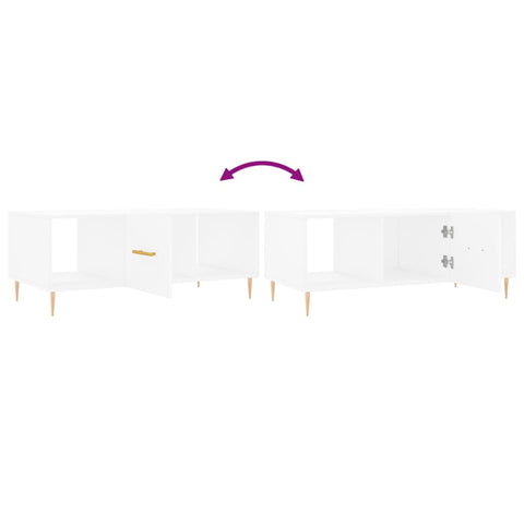 vidaXL Coffee Table White 102x50x40 cm Engineered Wood