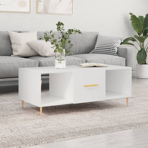 vidaXL Coffee Table White 102x50x40 cm Engineered Wood