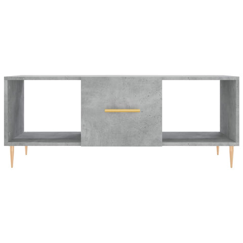 vidaXL Coffee Table Concrete Grey 102x50x40 cm Engineered Wood