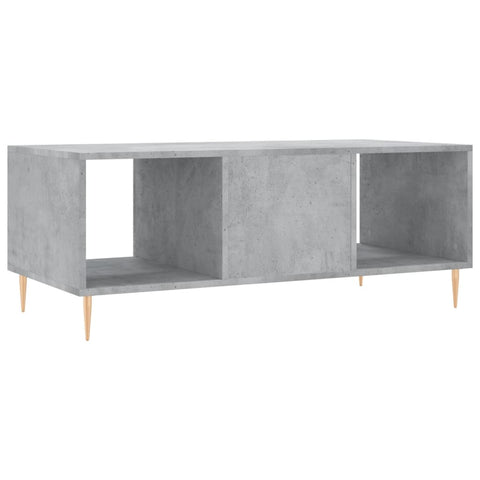 vidaXL Coffee Table Concrete Grey 102x50x40 cm Engineered Wood