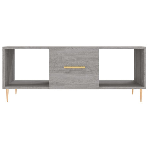 vidaXL Coffee Table Grey Sonoma 102x50x40 cm Engineered Wood