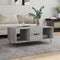 vidaXL Coffee Table Grey Sonoma 102x50x40 cm Engineered Wood