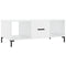 vidaXL Coffee Table High Gloss White 102x50x40 cm Engineered Wood