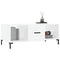 vidaXL Coffee Table High Gloss White 102x50x40 cm Engineered Wood